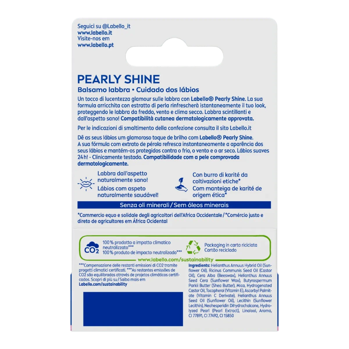 Nivea Labello Pearly Shine 24H Moisture 4.8 GM