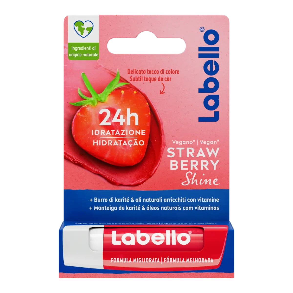 Nivea Labello Straw Berry Shine 24H Moisture 4.8 GM