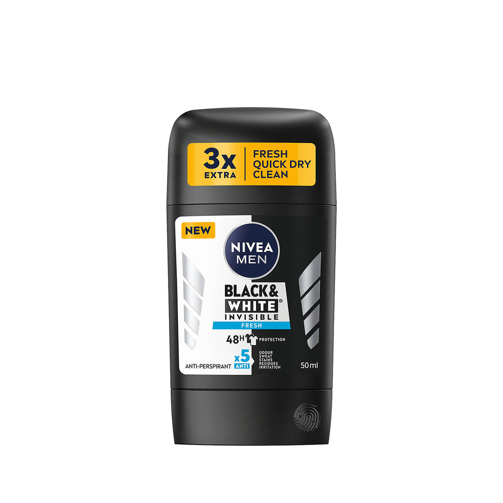 Nivea Men Black & White Invisible Fresh 48H Deodorant Stick 50 ML