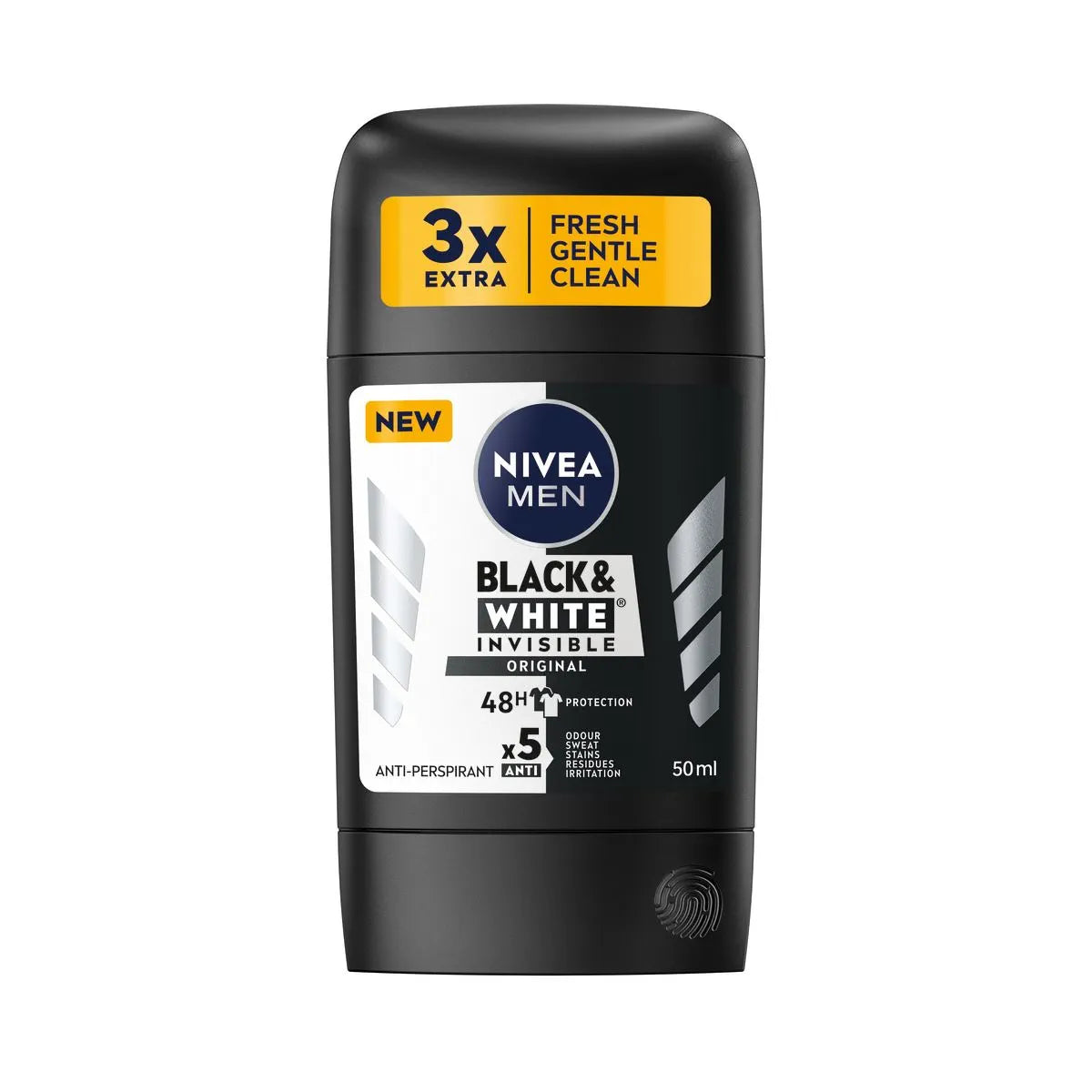 Nivea Men Black & White Invisible Original 48H Deodorant Stick 50 ML