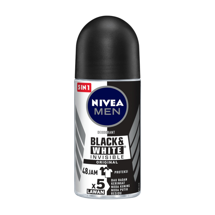 Nivea Men Invisible Black & White Original Roll On 50 ML