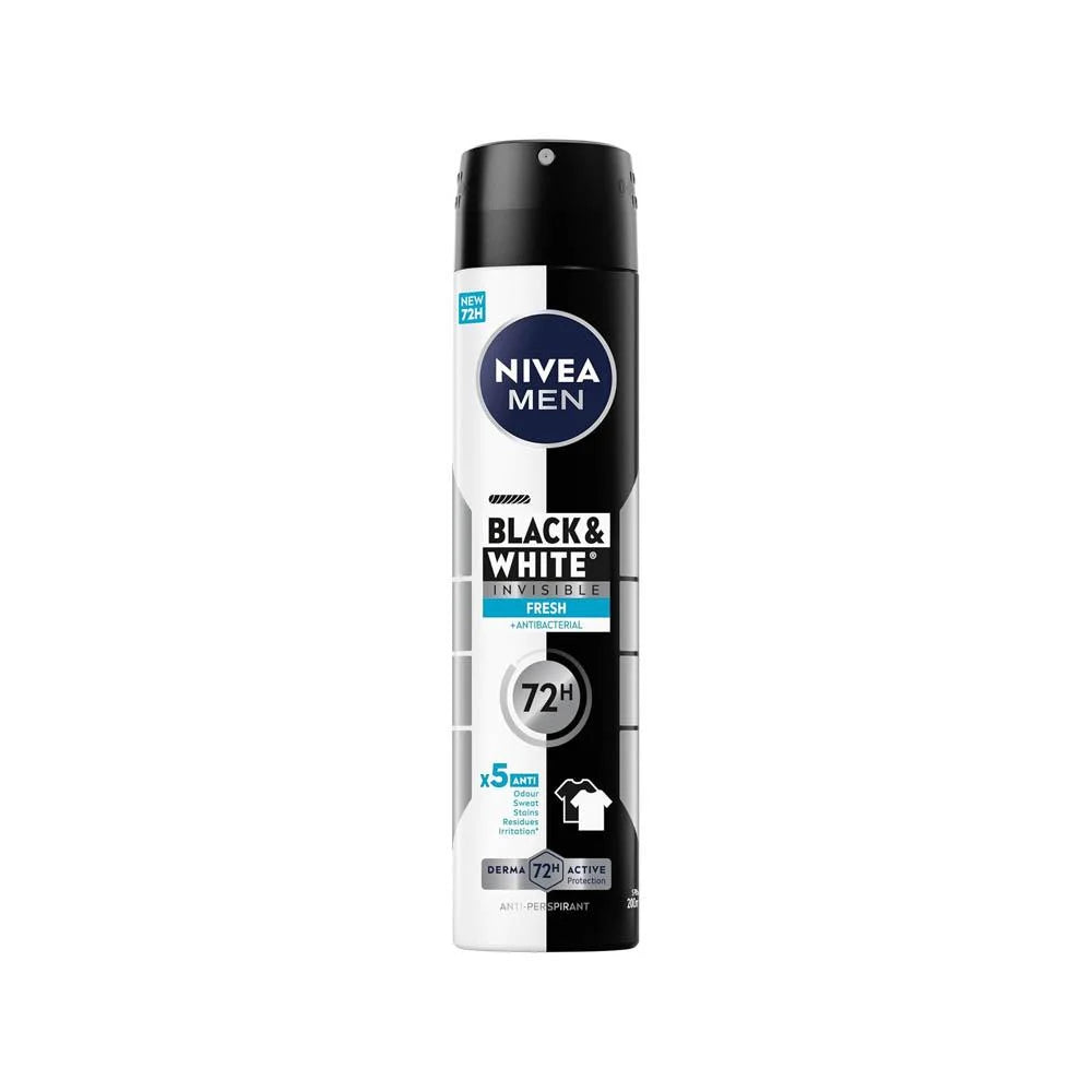 Nivea Men Invisible Black and White Fresh 72h Anti-Perspirant Deodorant 200 ML