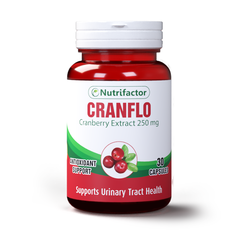 Nutrifactor Cranflo Cranberry Extract 250 MG 30 Caps
