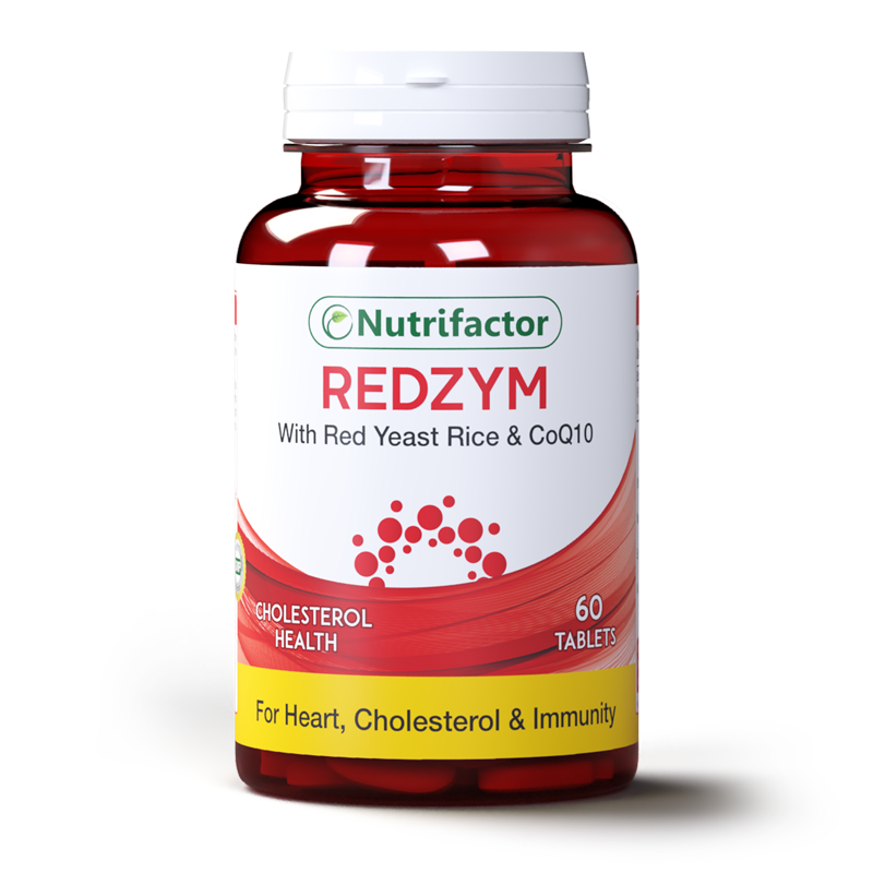 Nutrifactor Redzym with Red Yeast Rice & CoQ10 100 MG 60 Tablets