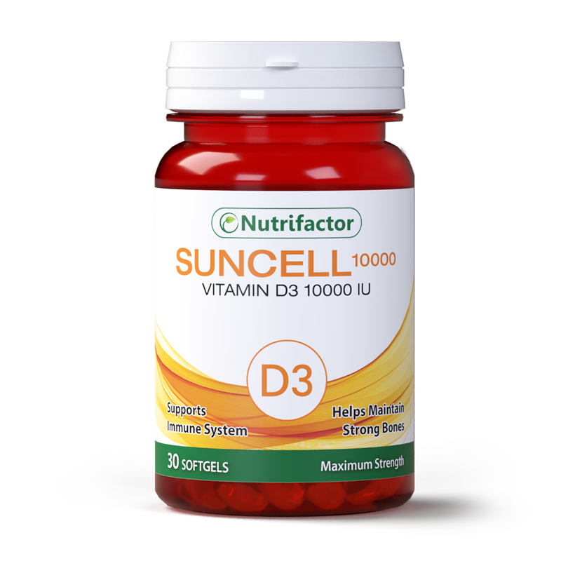 Nutrifactor Suncell 10000 Vitamin D3 10000 IU 30 Softgels