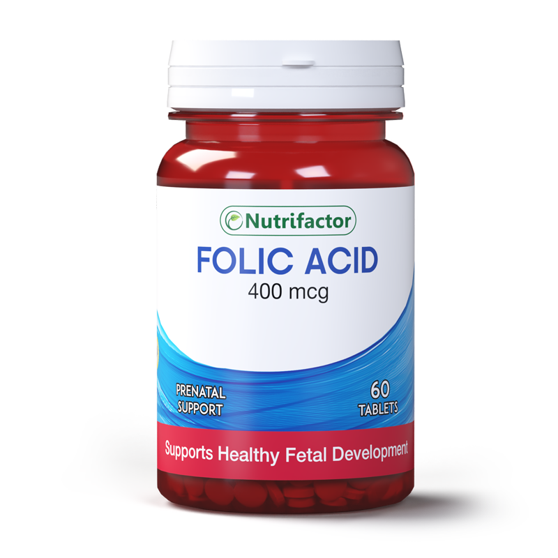 Nutrifactor Folic Acid 400 MCG 60 Tablets