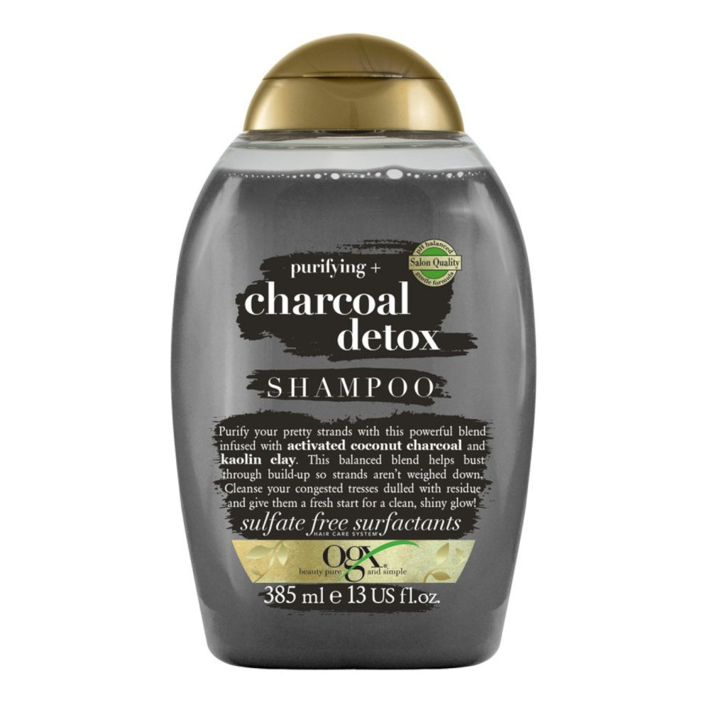 OGX Purifying + Charcoal Detox Shampoo Sulfate Free 385 ML