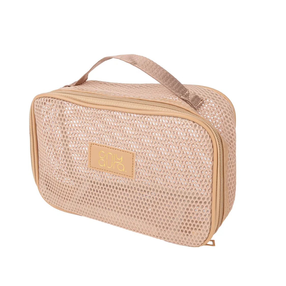 Only Aura Cosmetic Bag 3337# Beige Grenadine Material