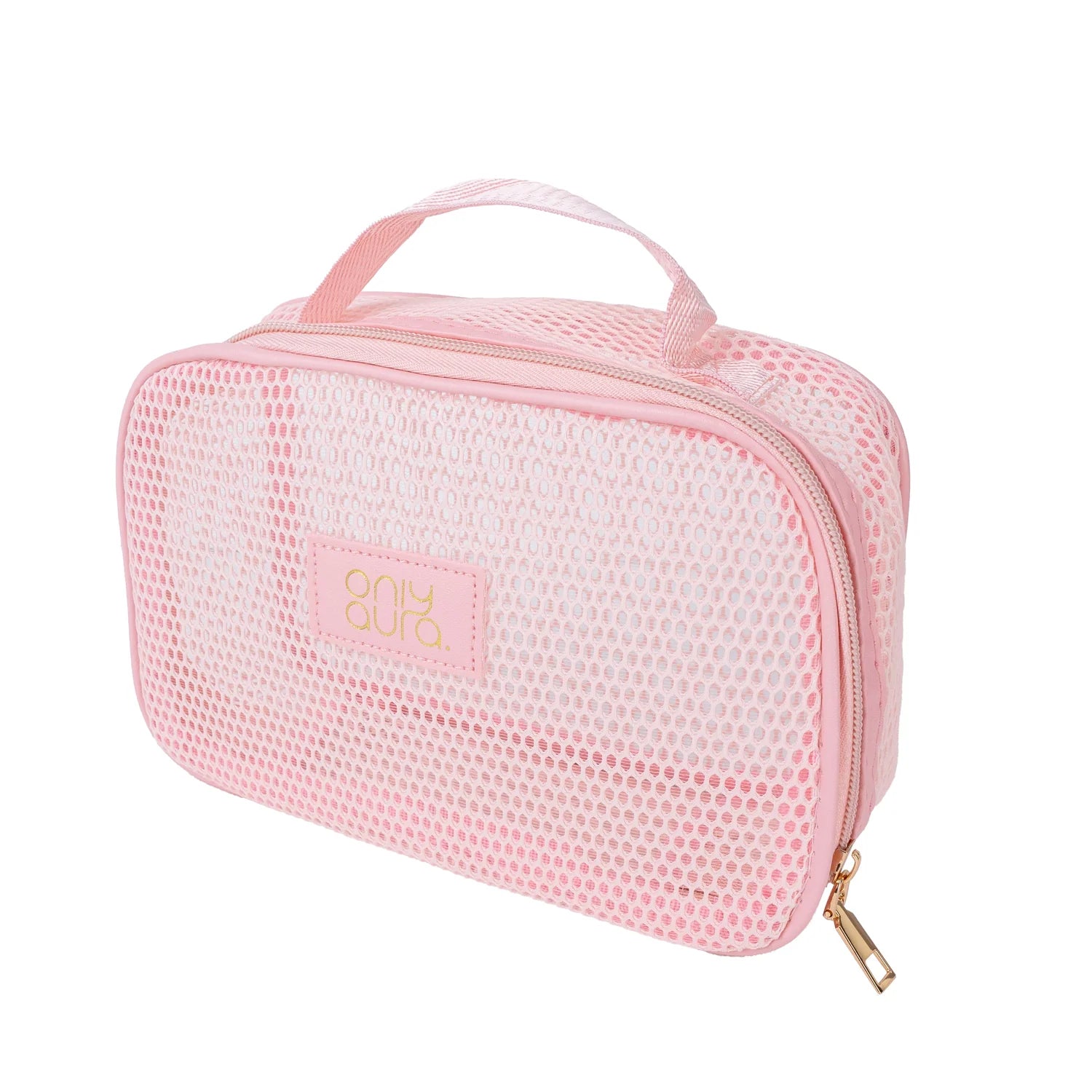 Only Aura Cosmetic Bag 3337# Pink Grenadine Material