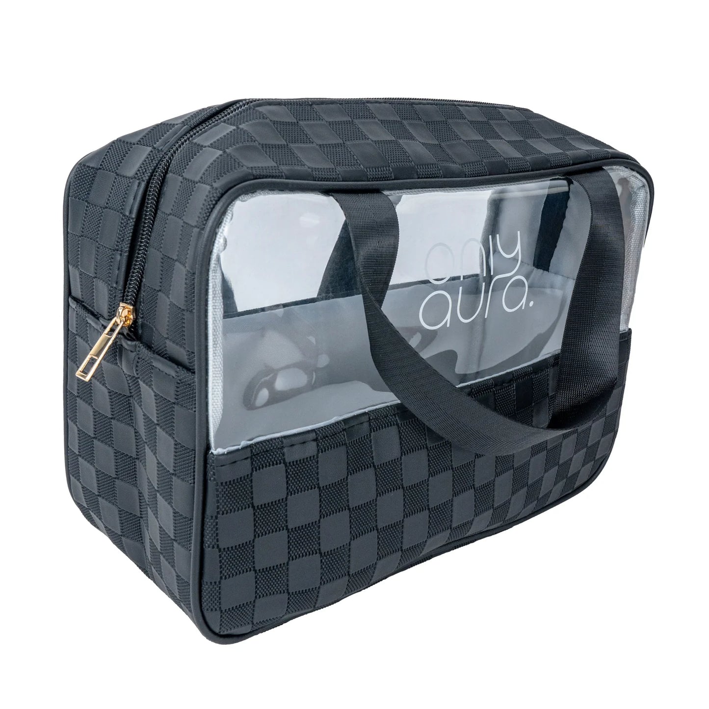 Only Aura Cosmetic Bag 5003-323# Pink PU+PVC Material