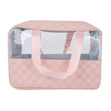 Only Aura Cosmetic Bag 5003-323# Pink PU+PVC Material