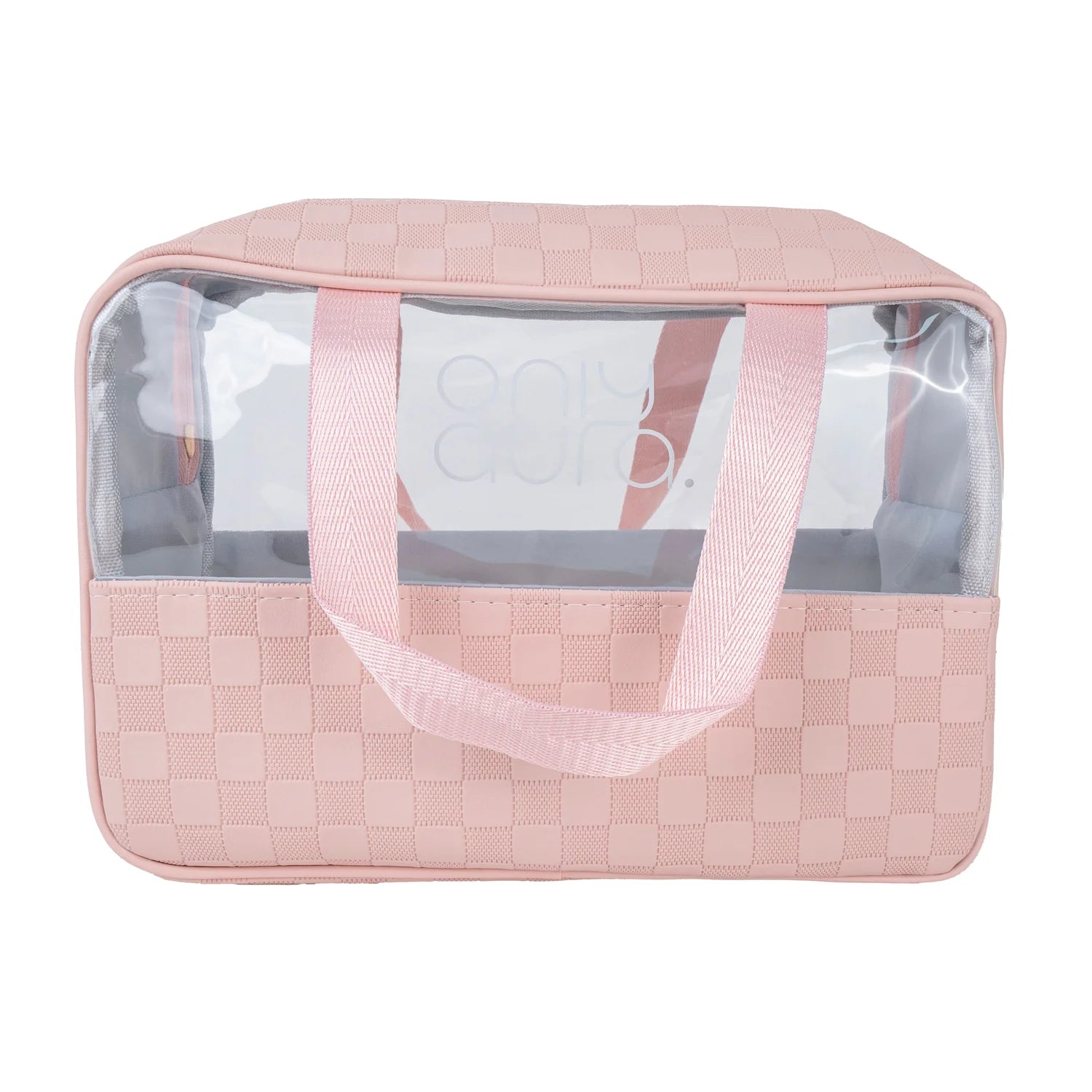 Only Aura Cosmetic Bag 5003-323# Pink PU+PVC Material