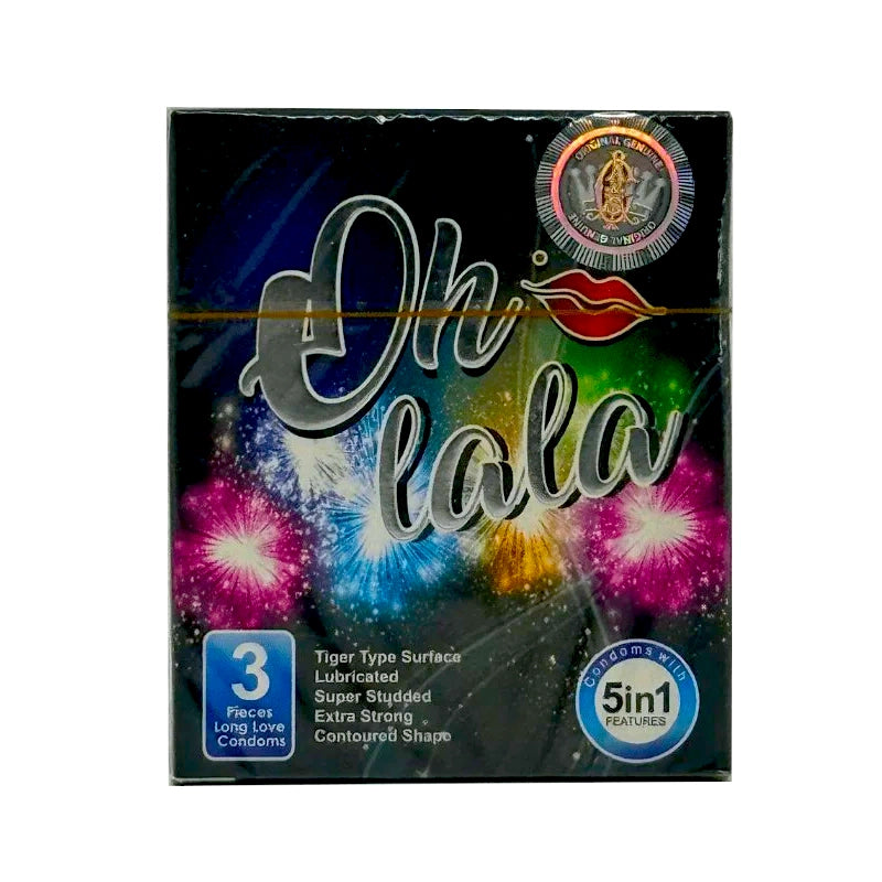 Oh Lala 5 in 1 Long Love Condoms 3 Pieces