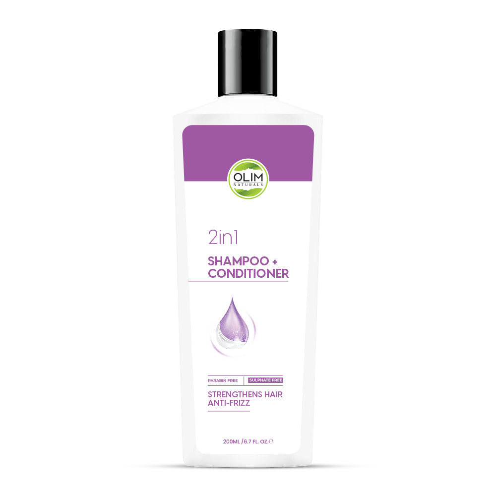 Olim 2-in-1 Shampoo + Conditioner for Smooth, Soft, Clean Hair 200 ML