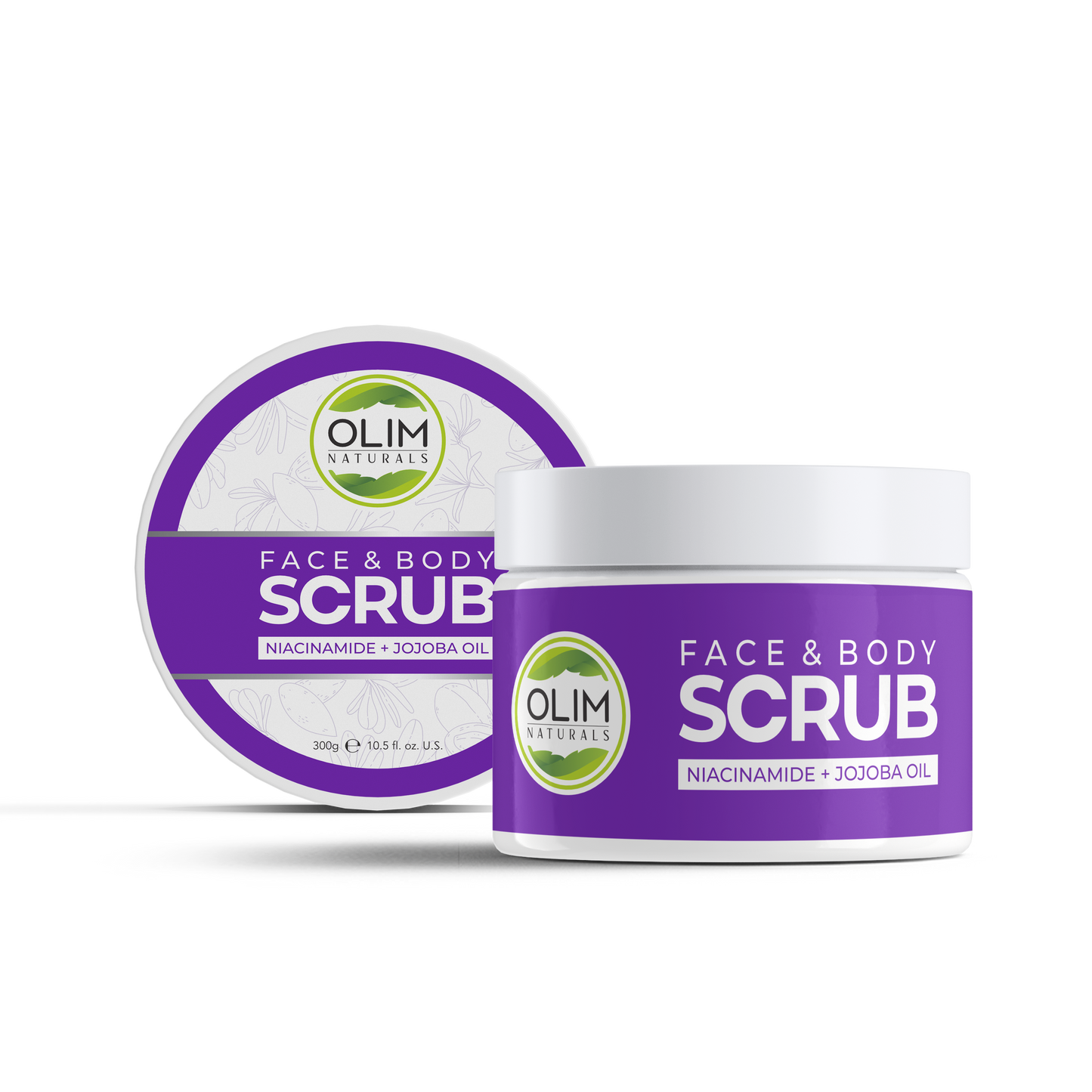 Olim Face & Body Scrub Niacinamide & Jojoba Oil 300 GM