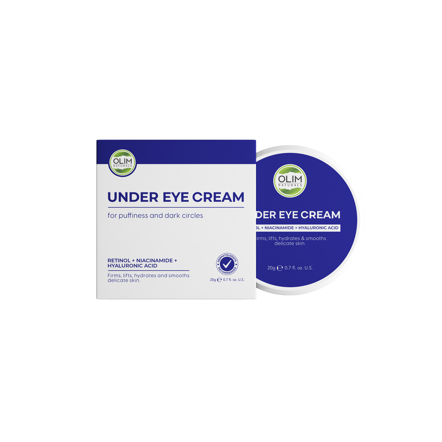 Olim Under Eye Cream for Dark Circles, Puffiness & Fine Lines 20 GM