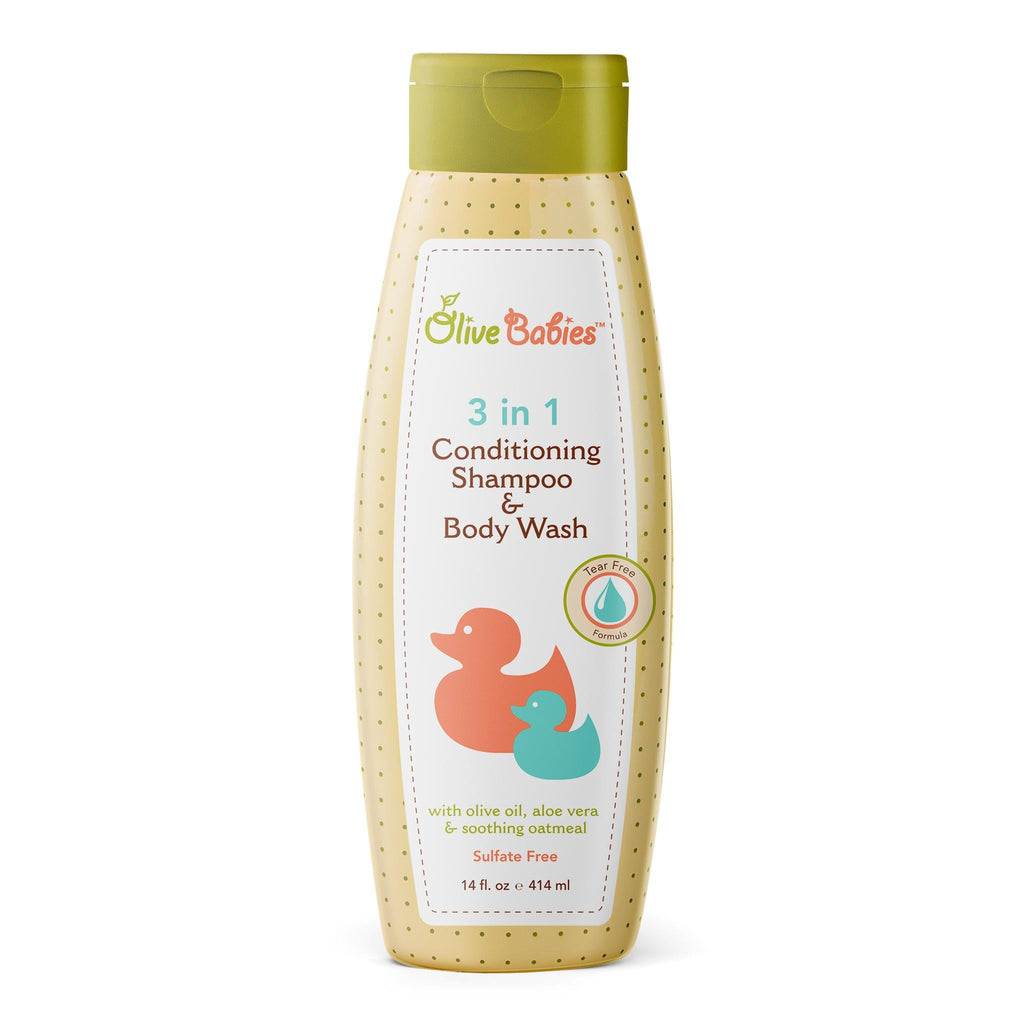 Olive Babies 3 in 1 Conditioning Shampoo & Body Wash 414 ML