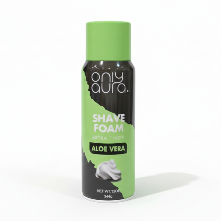 Only Aura Shave Foam Extra Thick 344 ML Aloe Vera