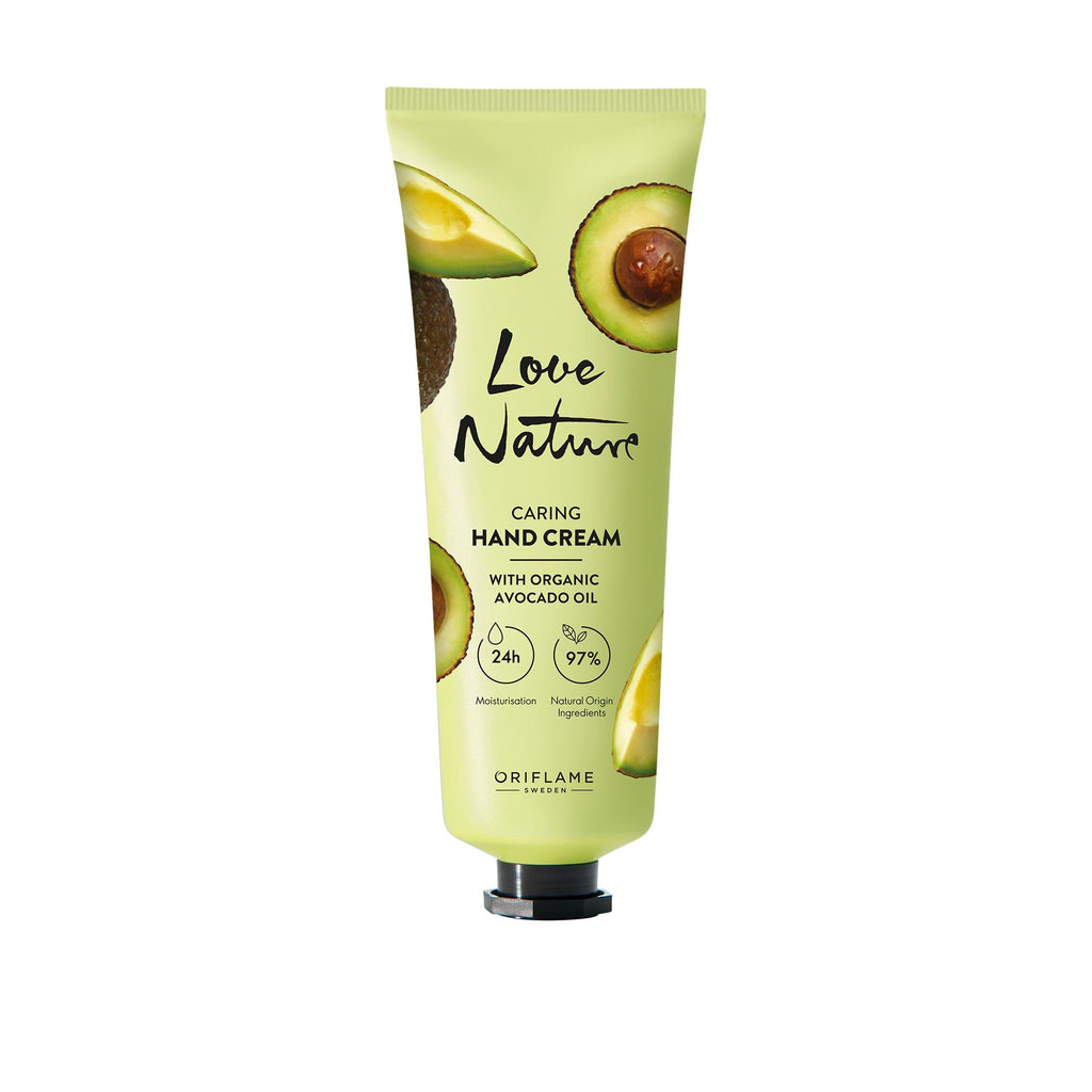 Oriflame Love Nature Caring Hand Cream with Organic Avocado Oil 75 ML