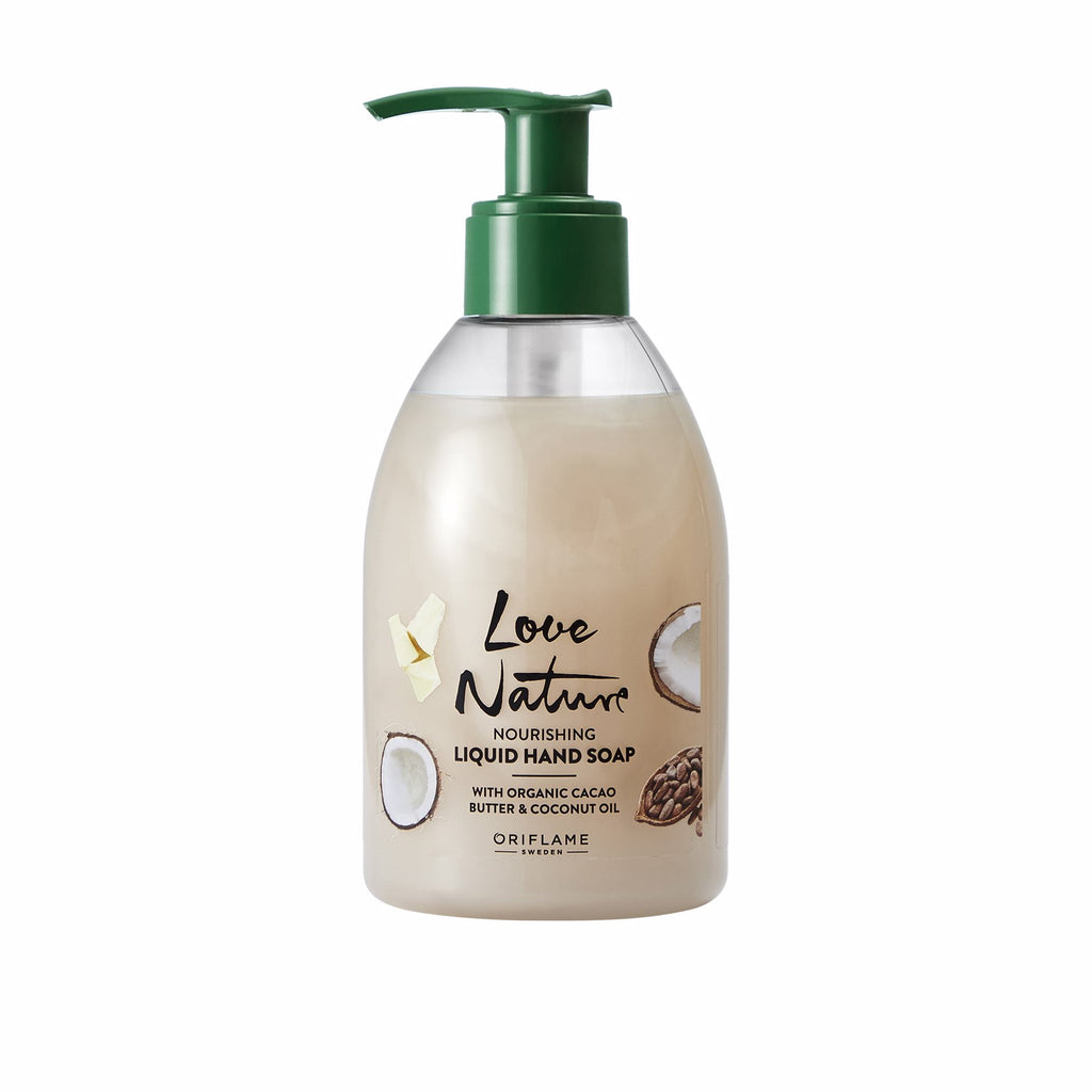 Oriflame Love Nature Nourishing Liquid Hand Soap with Organic Cacao Butter & Coconut Oil 300 ML