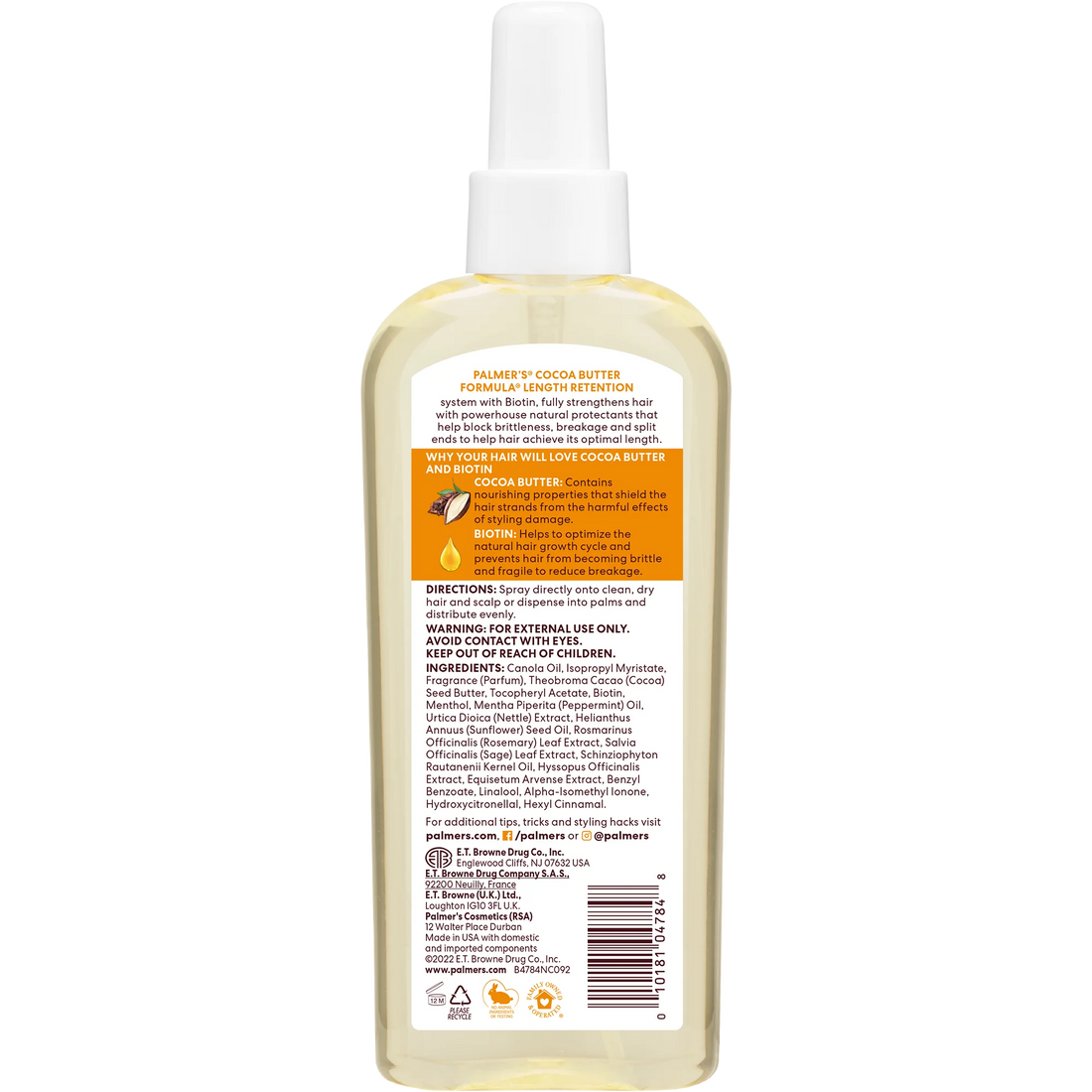 Palmer's Cocoa Butter Formula Moisturising Spray Oil 150 ML