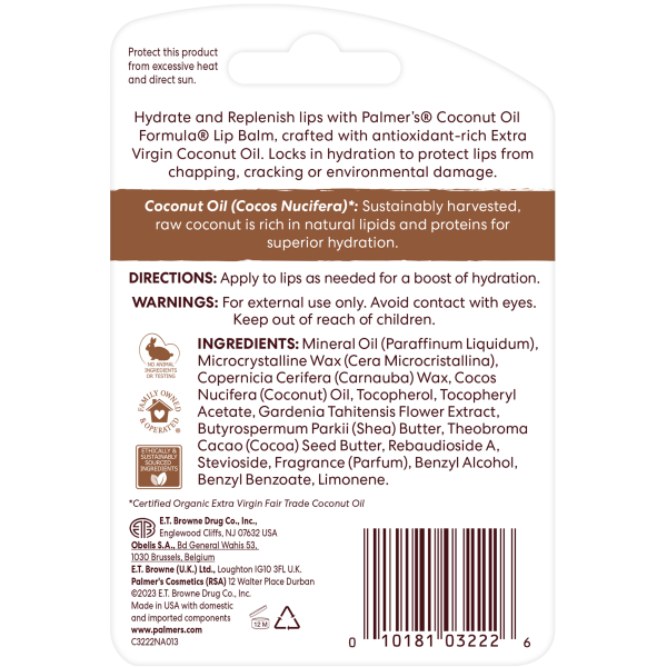 Palmer's Coconut Oil Formula Coconut Hydrate Lip Balm 4 GM