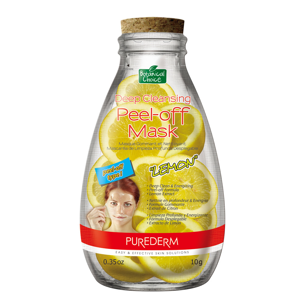 Purederm Botanical Choice Deep Cleansing Peel-off Mask Lemon