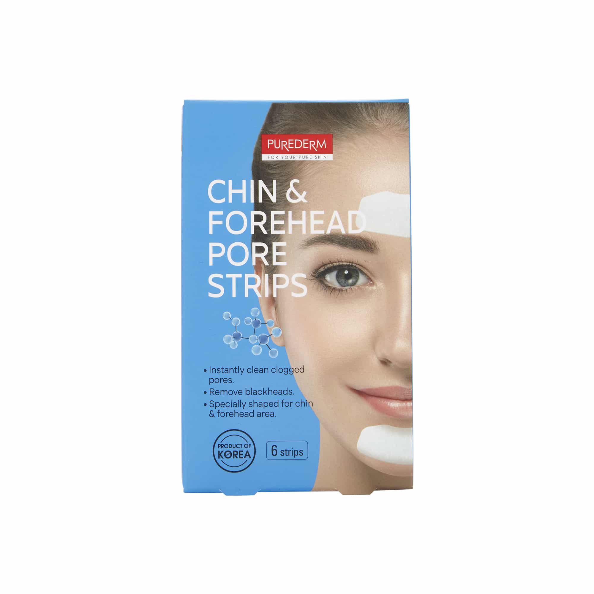Purederm Chin & Forehead Pore Strips 6 Strips