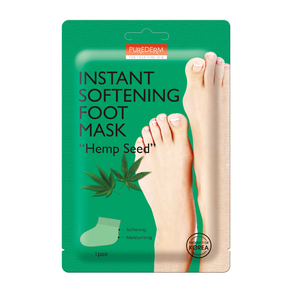 Purederm Instant Softening Foot Mask Hemp Seed
