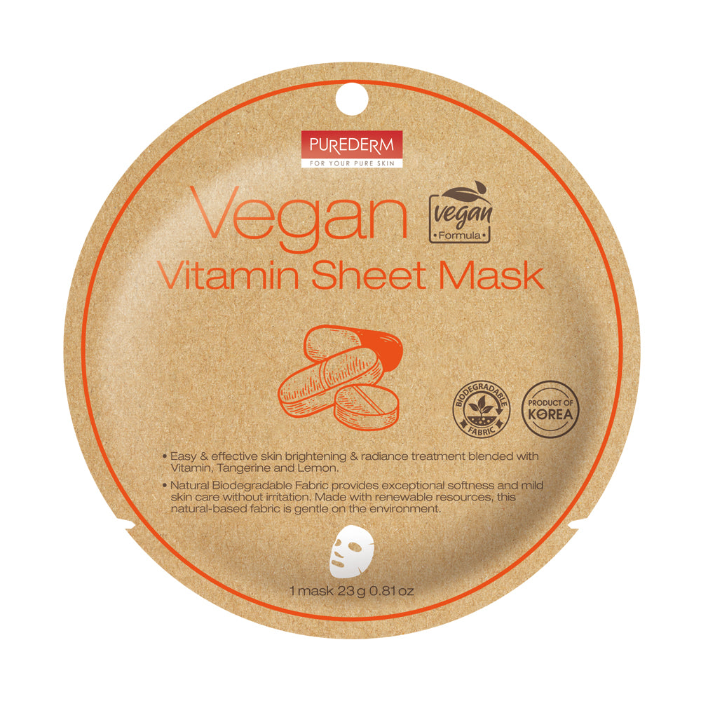 Purederm Vegan Vitamin Sheet Mask