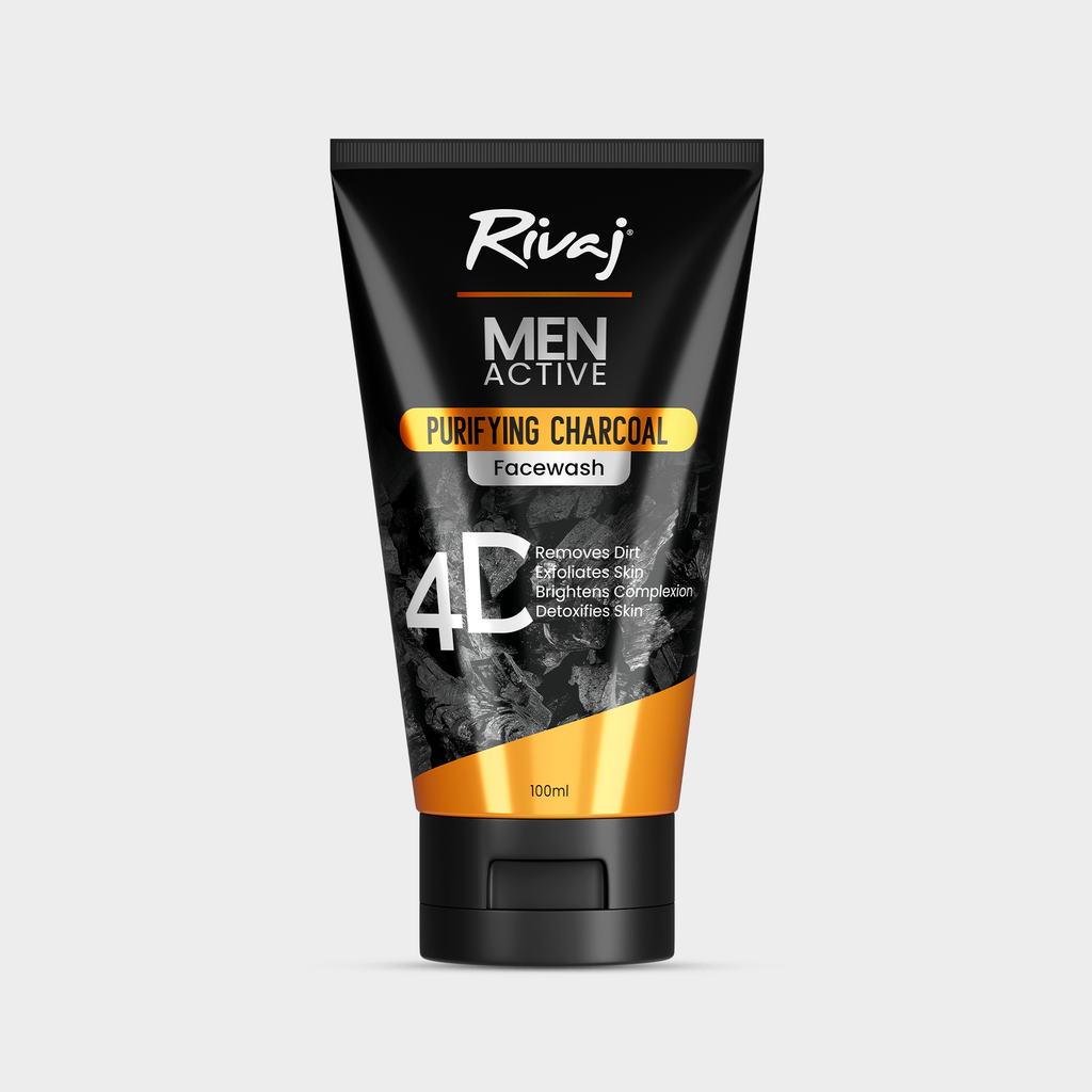 Rivaj Men Active Purifying Charcoal Face Wash 100 ML
