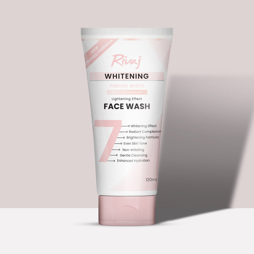Rivaj Whitening Face Wash Pinkish White 120 ML