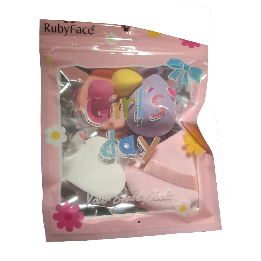 Ruby Face Blender Puff & Sponge Set ZGJ01