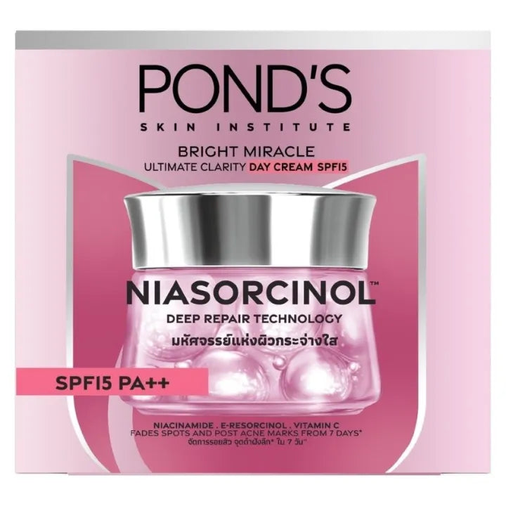 Pond's Bright Miracle Ultimate Clarity Day Cream SPF 15 PA++ Niasorcinol 45 GM