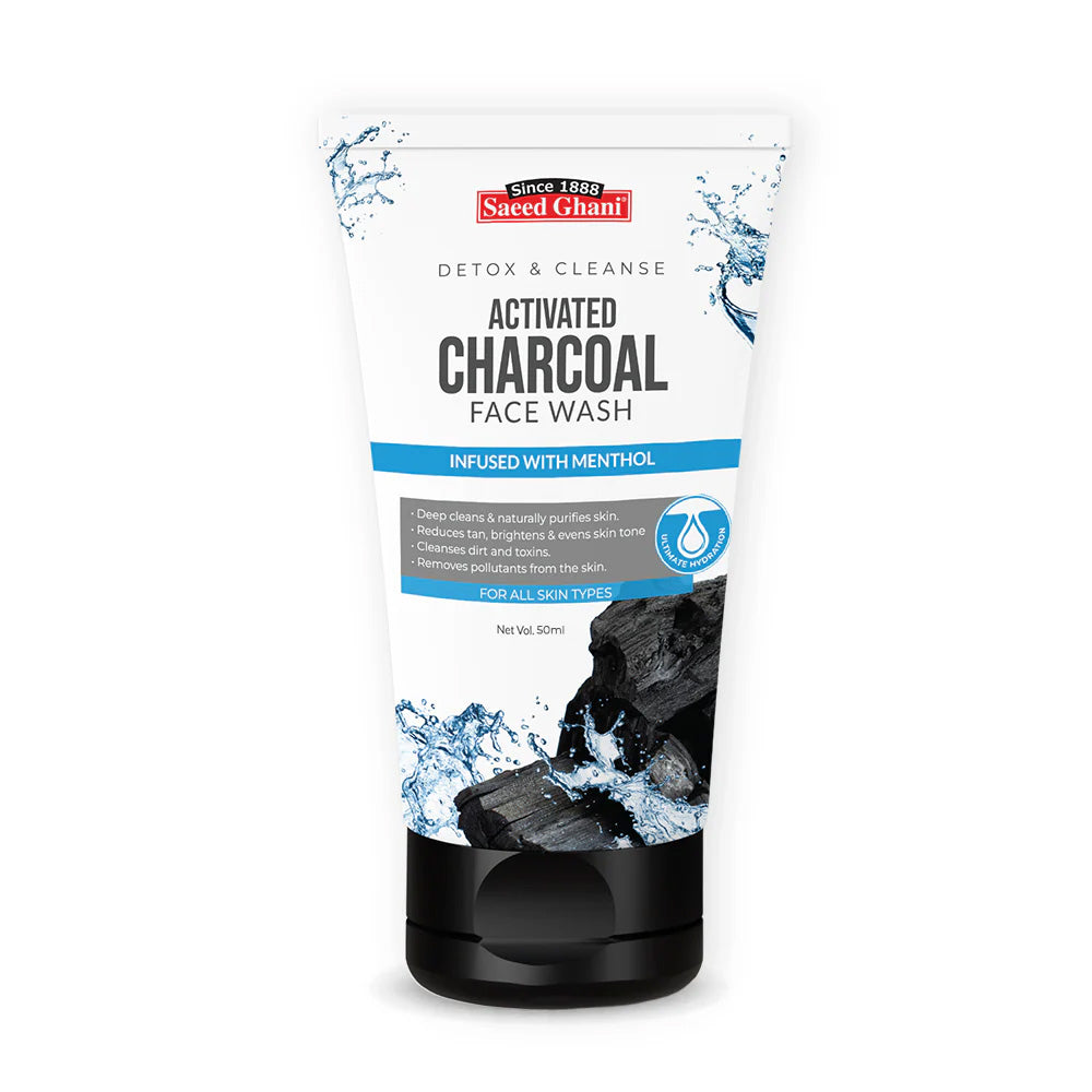 Saeed Ghani Activated Charcoal Detox & Cleanse Face Wash