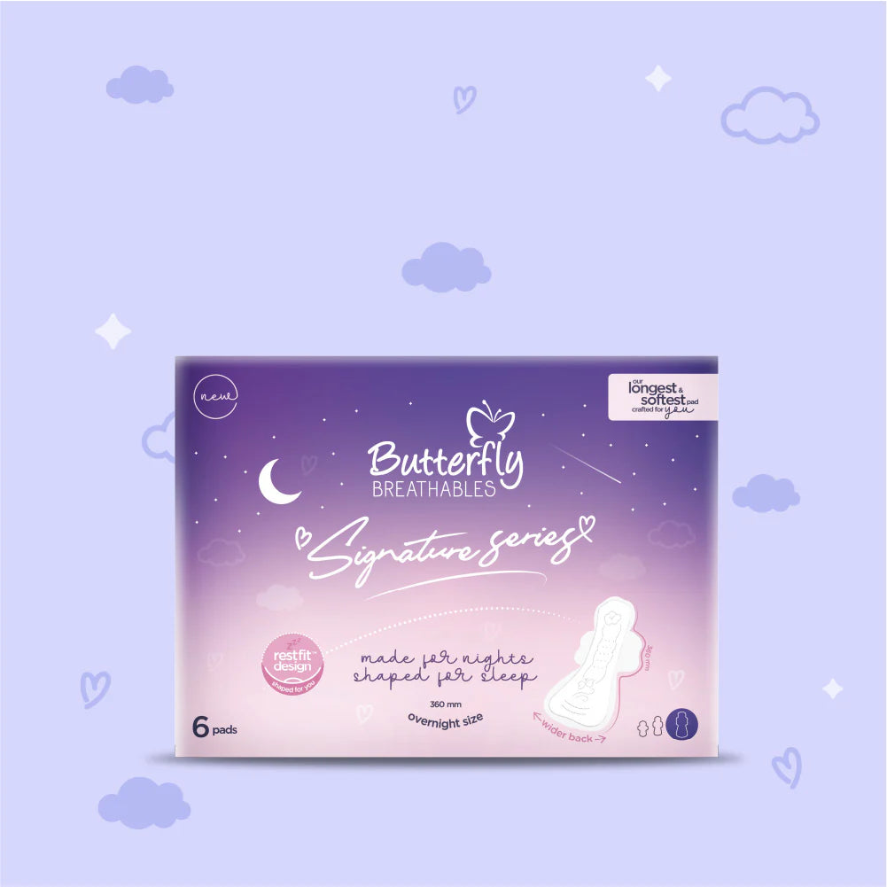 Butterfly Breathables Signature Series Overnight XXL 6 Pcs