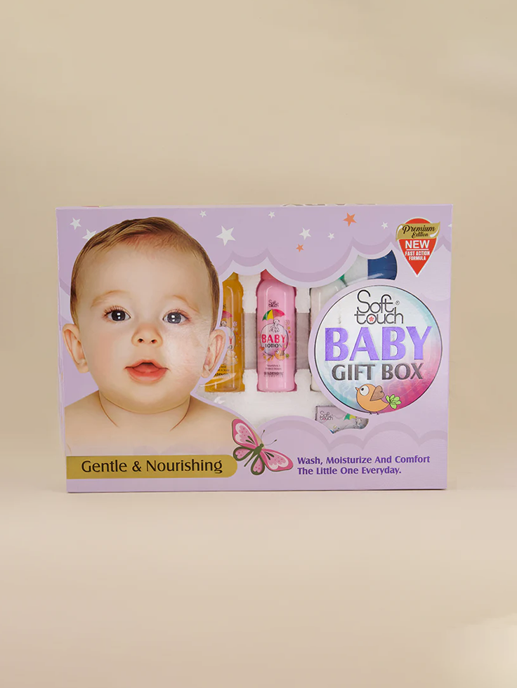 Soft Touch Baby Gift Box Large 8 Items
