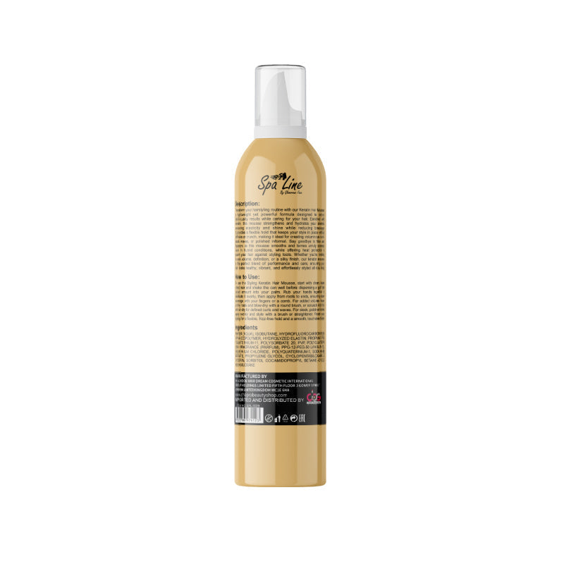 Spa Line Keratin Hair Mousse Extra Strong Hold