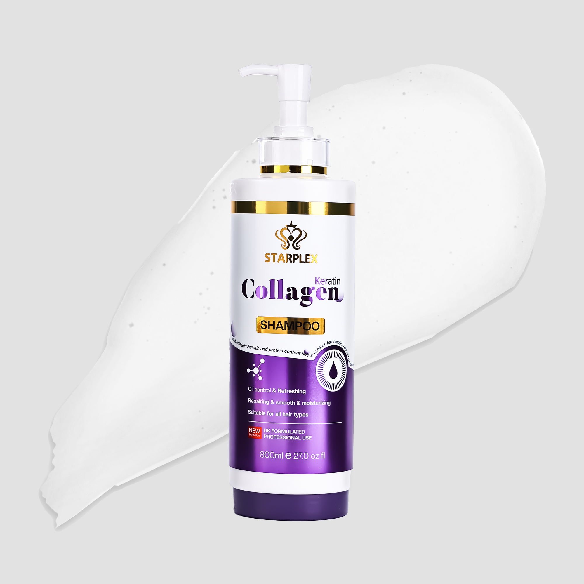 Starplex Keratin Collagen Shampoo 800 ML – Rozzana.pk
