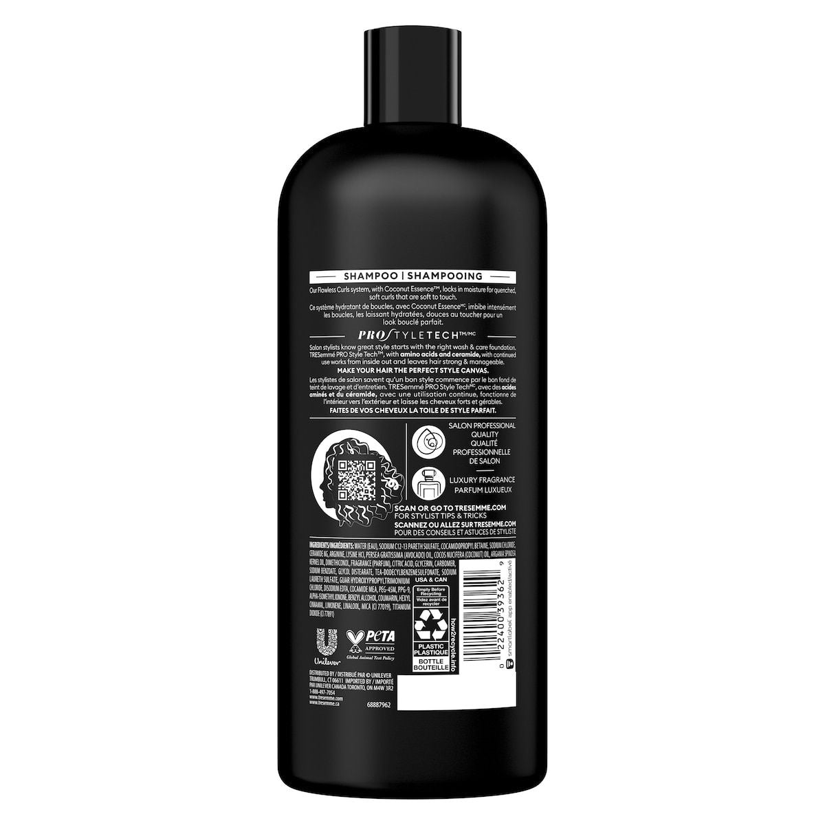 TRESemmé Flawless Curls Shampoo with Coconut Oil 828 ML