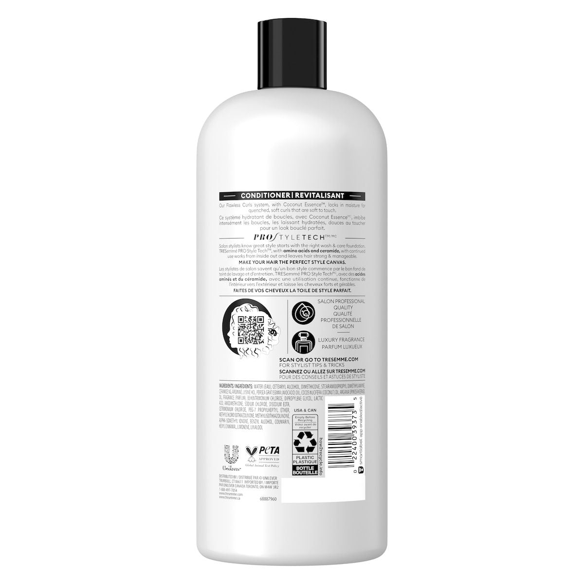 TRESemmé Flawless Curls with Coconut Oil Conditioner 828 ML