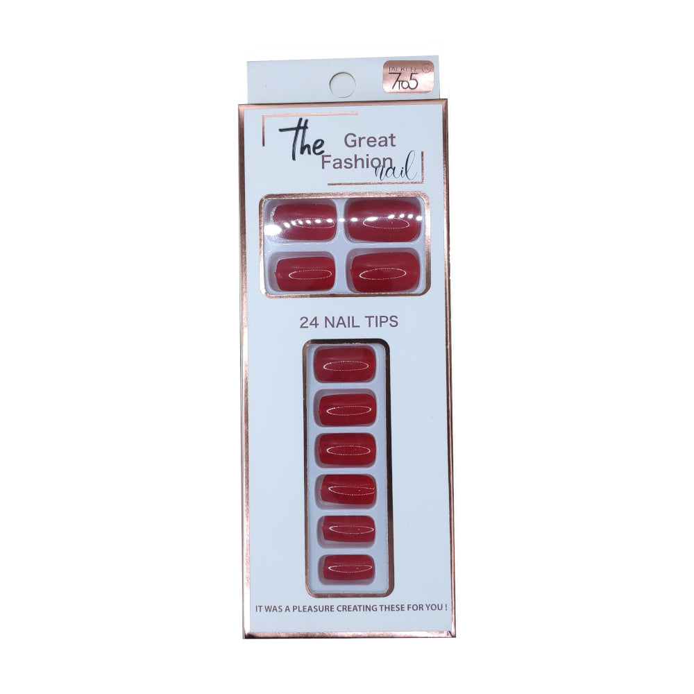 Talklee 7 TO 5 The Great Fashion 24 Nail Tips