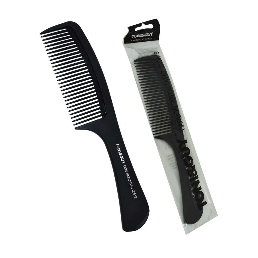 Toni & Guy Carbon Anti Static Medium Toothed Comb with Handle 06819