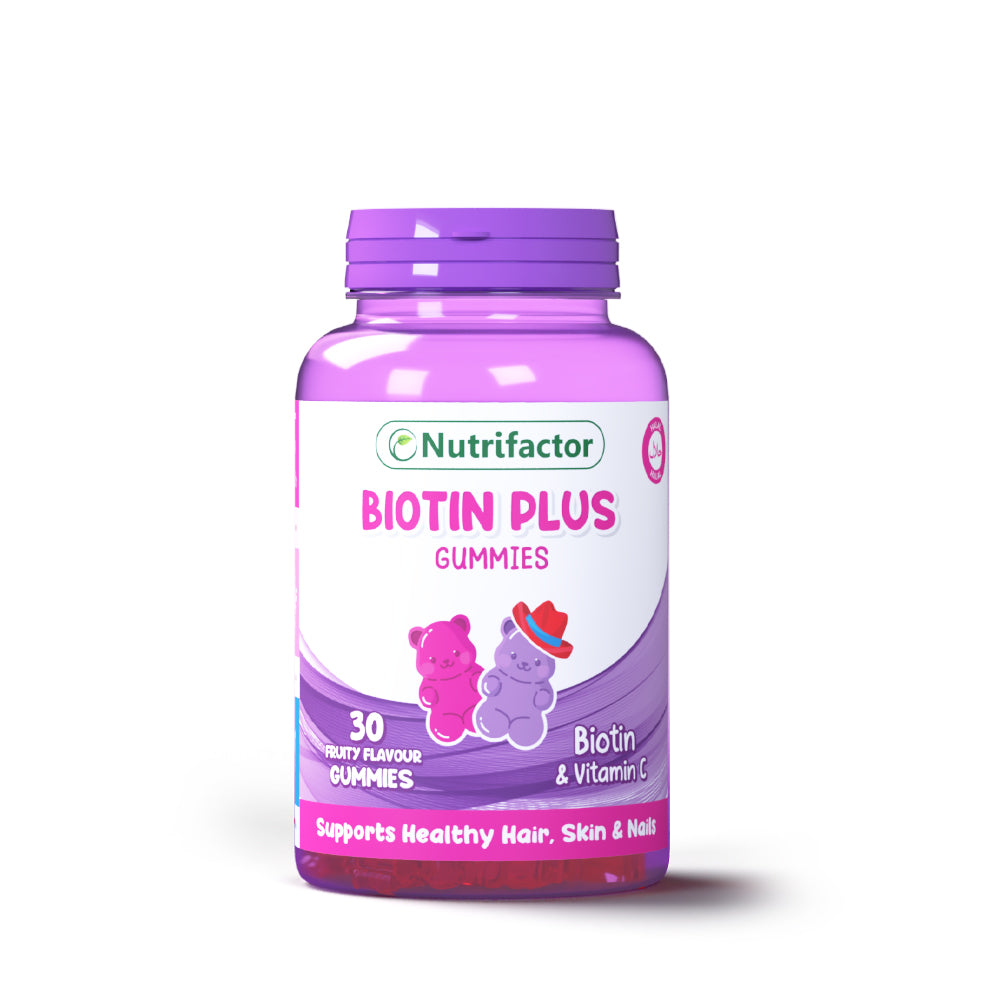 Nutrifactor Biotin Plus 30 Gummies (Biotin & Vitamins C)