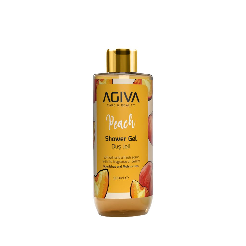 Agiva Care and Beauty Shower Gel Peach 500 ML