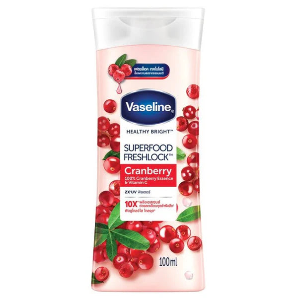 Vaseline Healthy Bright Superfood Freshlock Cranberry with Vitamin C 100 ML