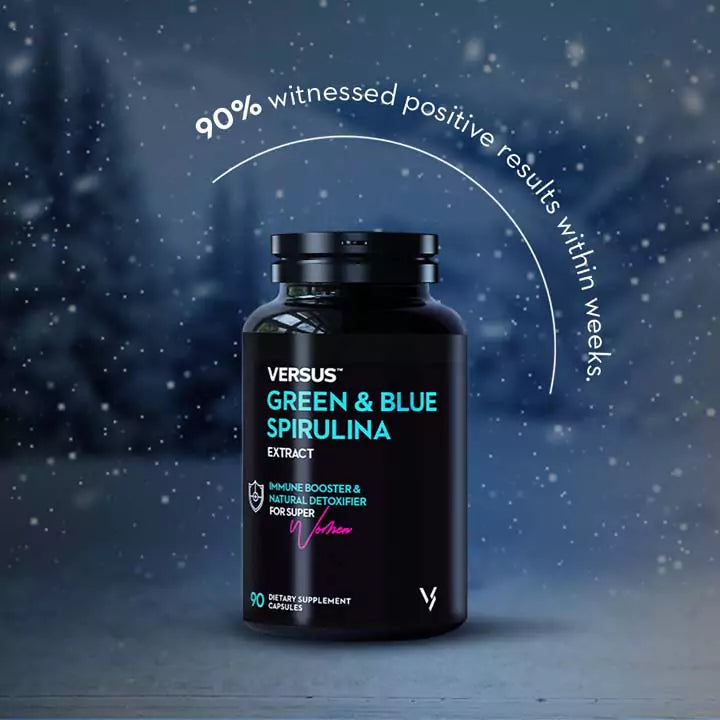 Versus Green & Blue Spirulina Extract 90 Capsules