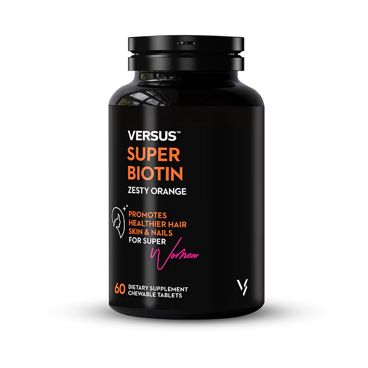 Versus Super Biotin Zesty Orange 60 Chewable Tablets