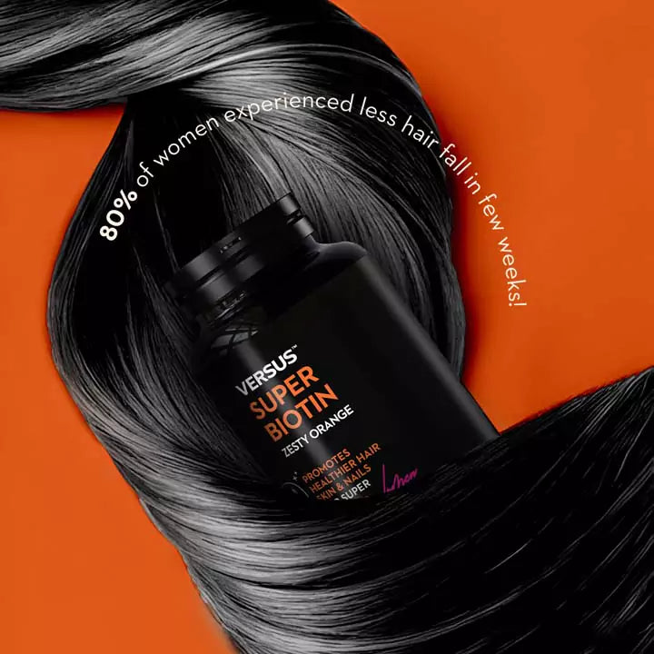 Versus Super Biotin Zesty Orange 60 Chewable Tablets