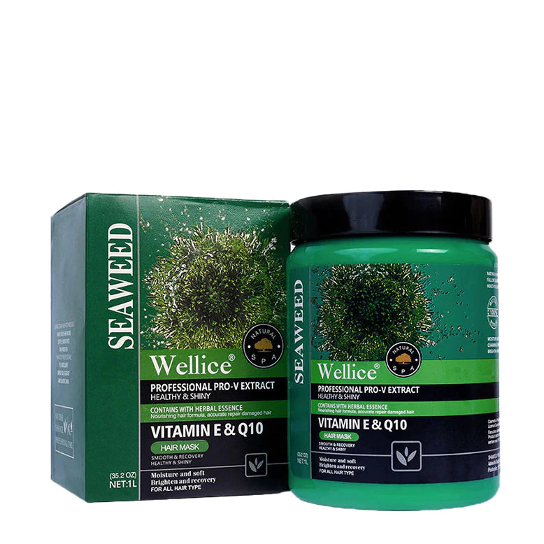 Wellice Seaweed Vitamin E & Q10 Professional Hair Mask 1000 ML